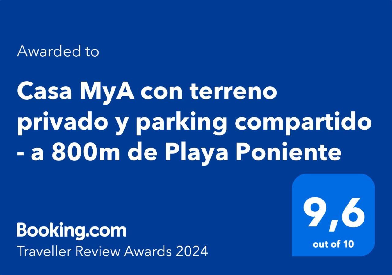 Casa Mya Con Terreno Privado Y Parking Compartido - A 800M De Playa Poniente Βίλα Μπένιντορμ Εξωτερικό φωτογραφία